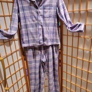 Plaid Purple Adult Pajamas